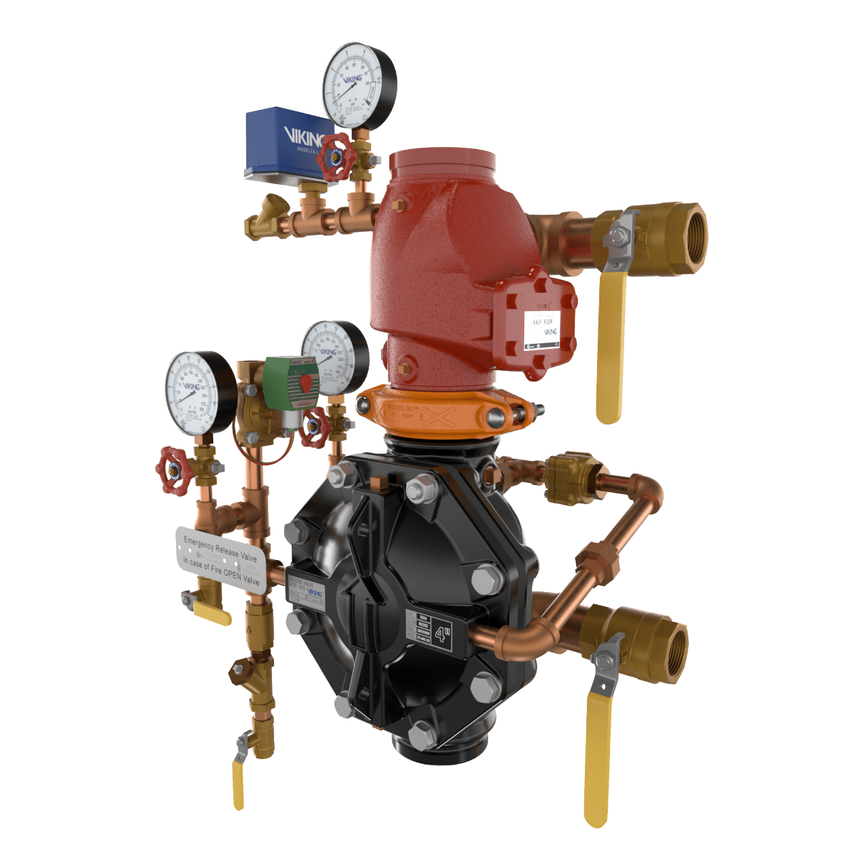 VXD DOUBLE INTERLOCK PREACTION WITH ELECTRIC/PNEU - LETRIC RELEASE LOOSE TRIM - Fire Protection Parts