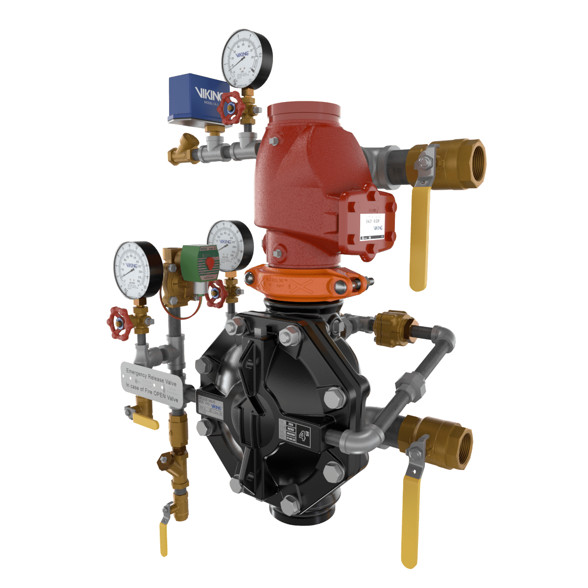 VXD DOUBLE INTERLOCK PREACTION WITH ELECTRIC/PNEU - LETRIC RELEASE LOOSE TRIM - Fire Protection Parts