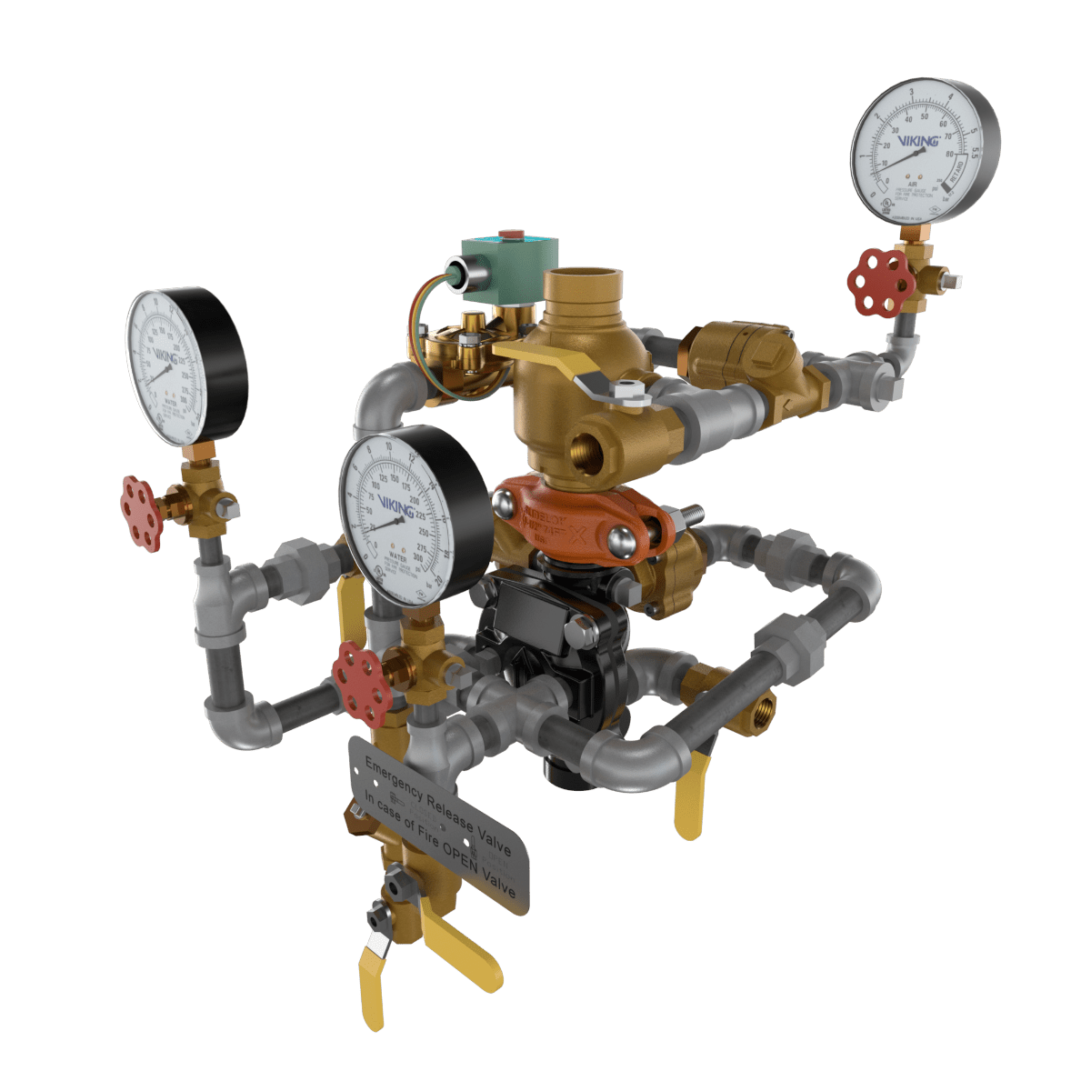 VXD PREACTION DOUBLE INTERLOCK ELE/PNEU RELEASE TRIMMED - Fire Protection Parts