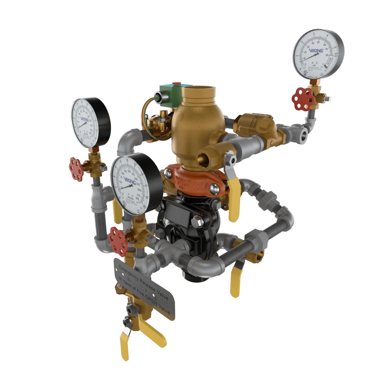 VXD PREACTION DOUBLE INTERLOCK ELE/PNEU RELEASE TRIMMED - Fire Protection Parts