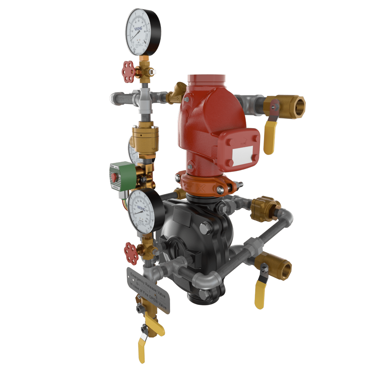 VXD PREACTION DOUBLE INTERLOCK ELE/PNEU RELEASE TRIMMED - Fire Protection Parts