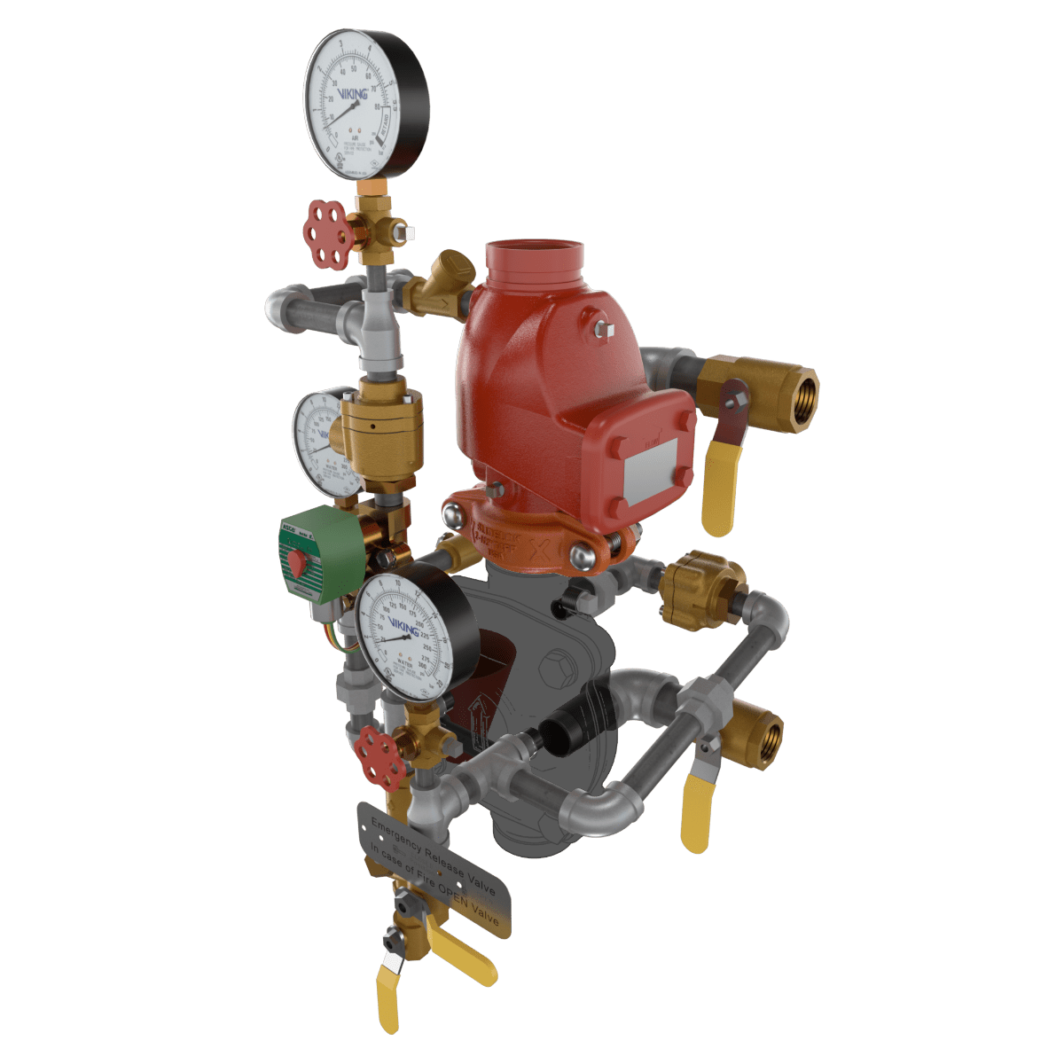 VXD PREACTION DOUBLE INTERLOCK ELE/PNEU RELEASE TRIMMED - Fire Protection Parts