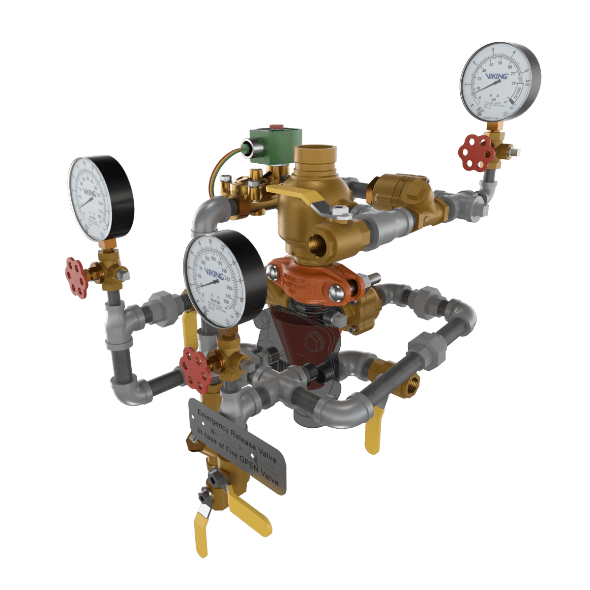 VXD PREACTION DOUBLE INTERLOCK ELE/PNEU RELEASE TRIMMED - Fire Protection Parts