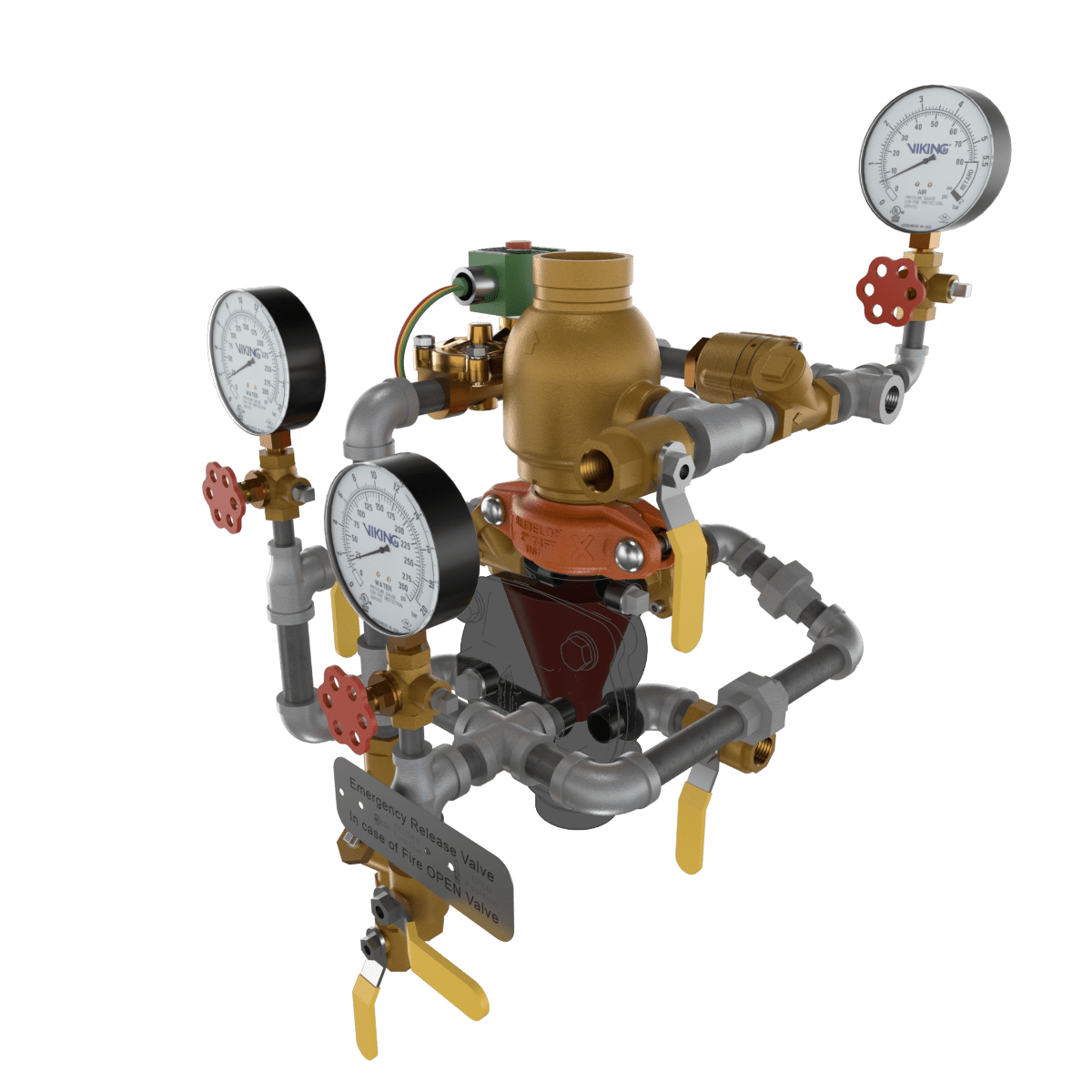 VXD PREACTION DOUBLE INTERLOCK ELE/PNEU RELEASE TRIMMED - Fire Protection Parts