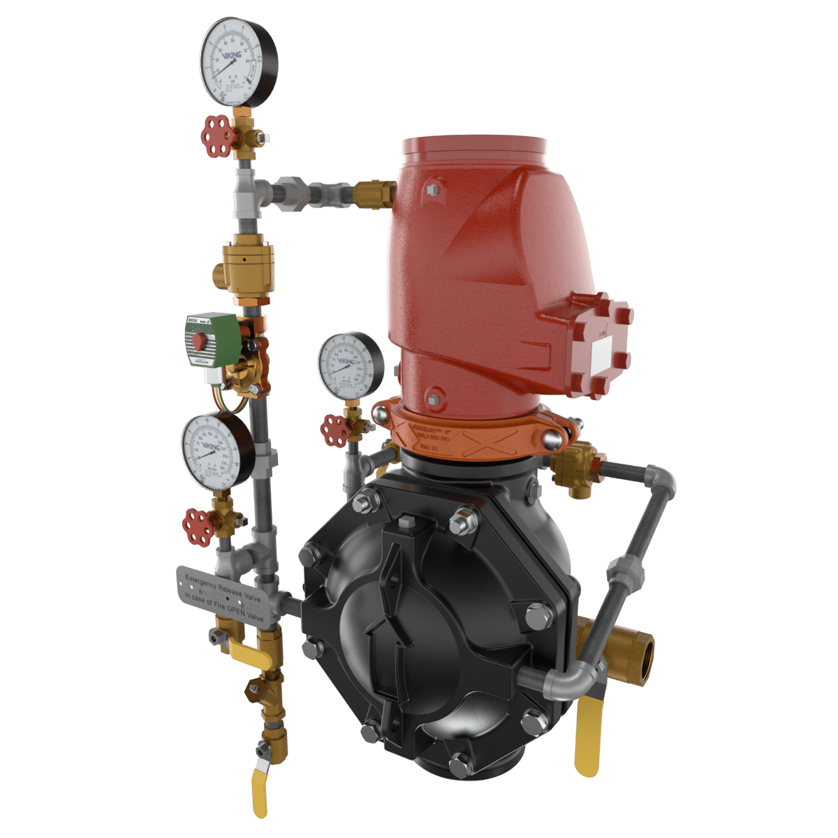 VXD PREACTION DOUBLE INTERLOCK ELE/PNEU RELEASE TRIMMED - Fire Protection Parts