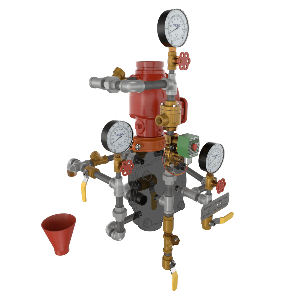 VXD PREACTION DOUBLE INTERLOCK ELE/PNEU RELEASE TRIMMED - Fire Protection Parts