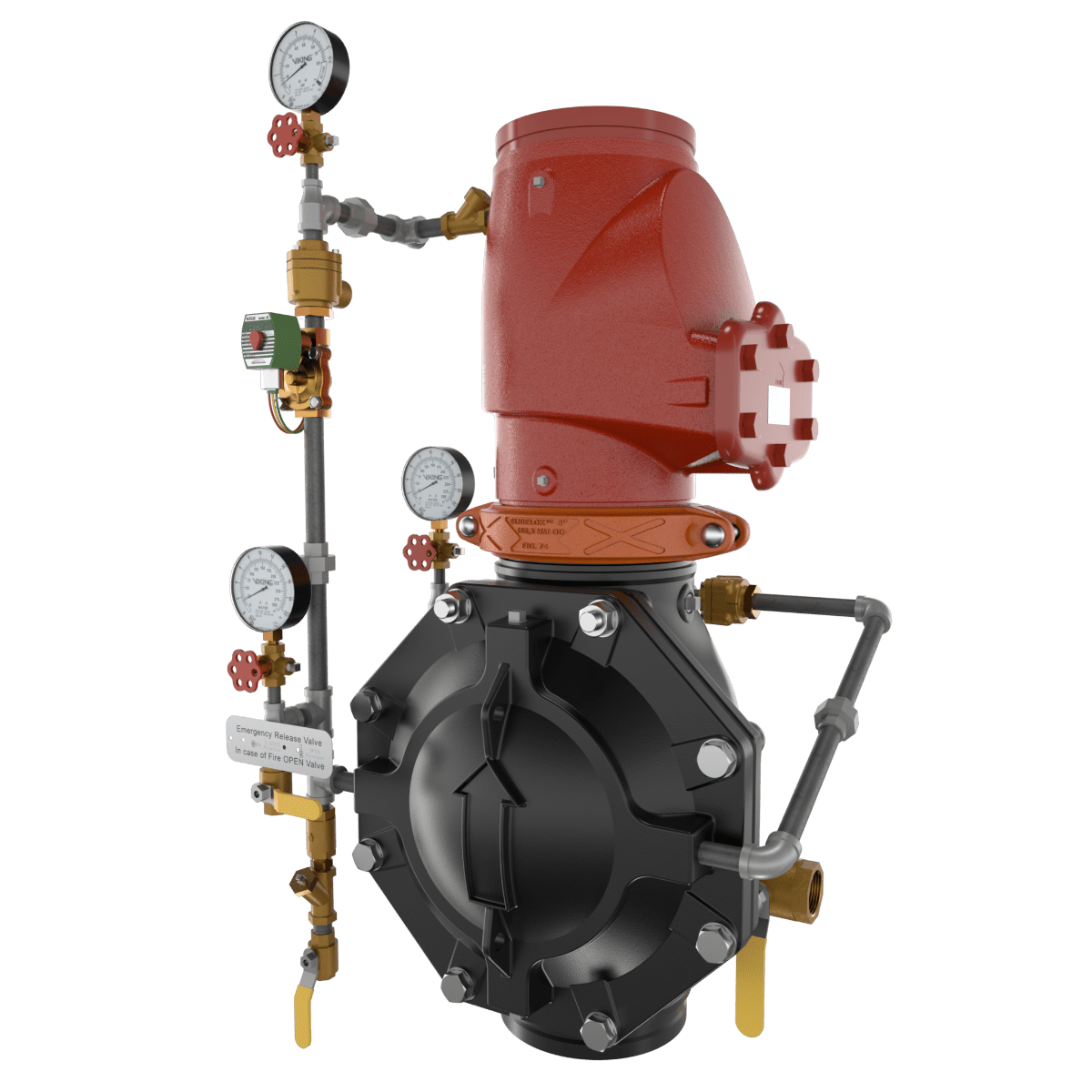 VXD PREACTION DOUBLE INTERLOCK ELE/PNEU RELEASE TRIMMED - Fire Protection Parts