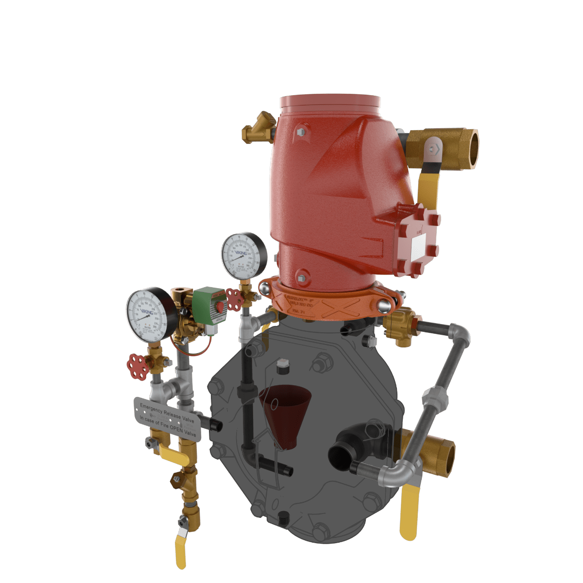 VXD PREACTION ELECTRIC RELEASE TRIMMED - Fire Protection Parts