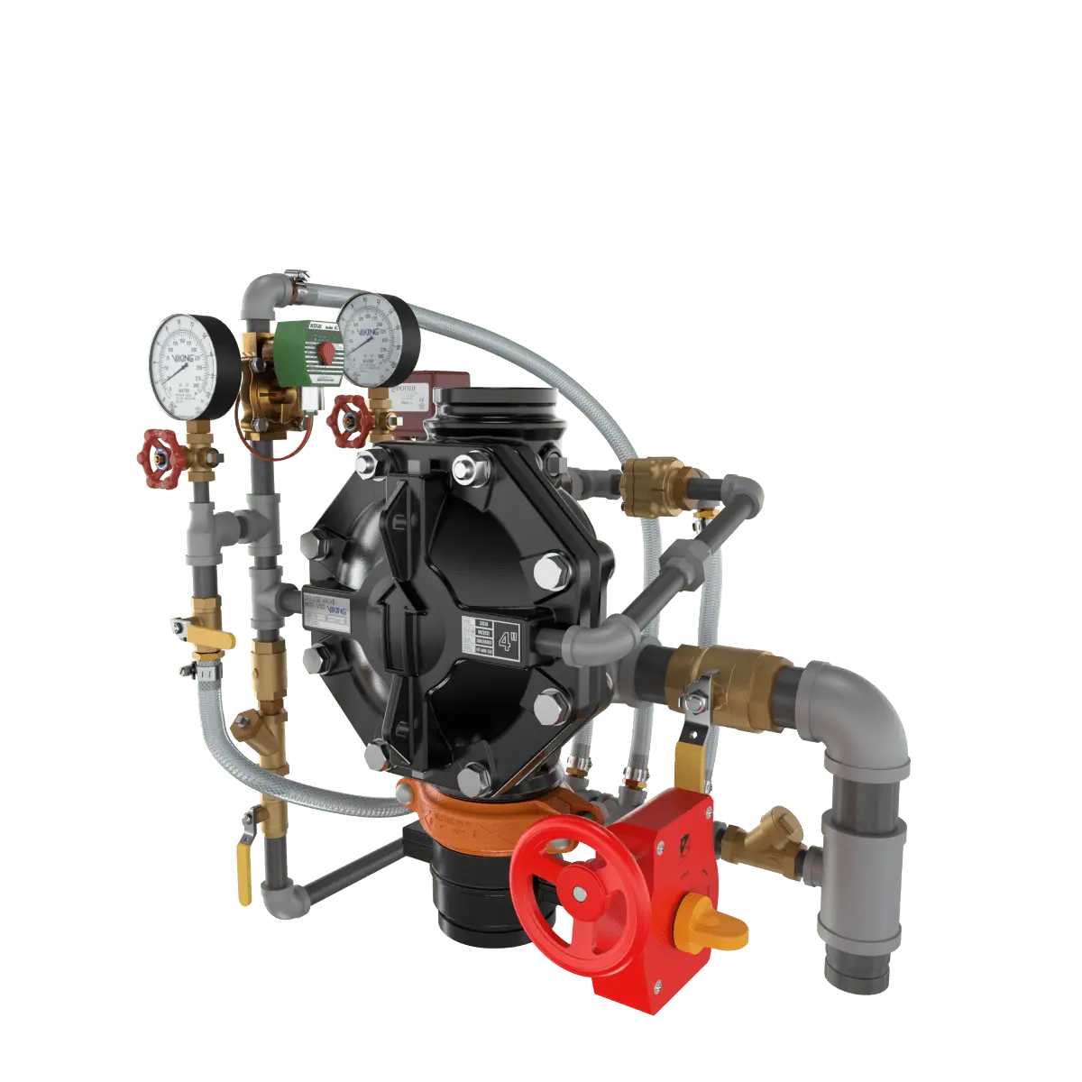 VXD PTR Deluge System With Electric Release Pre Trimmed Riser by Fire Protection Parts