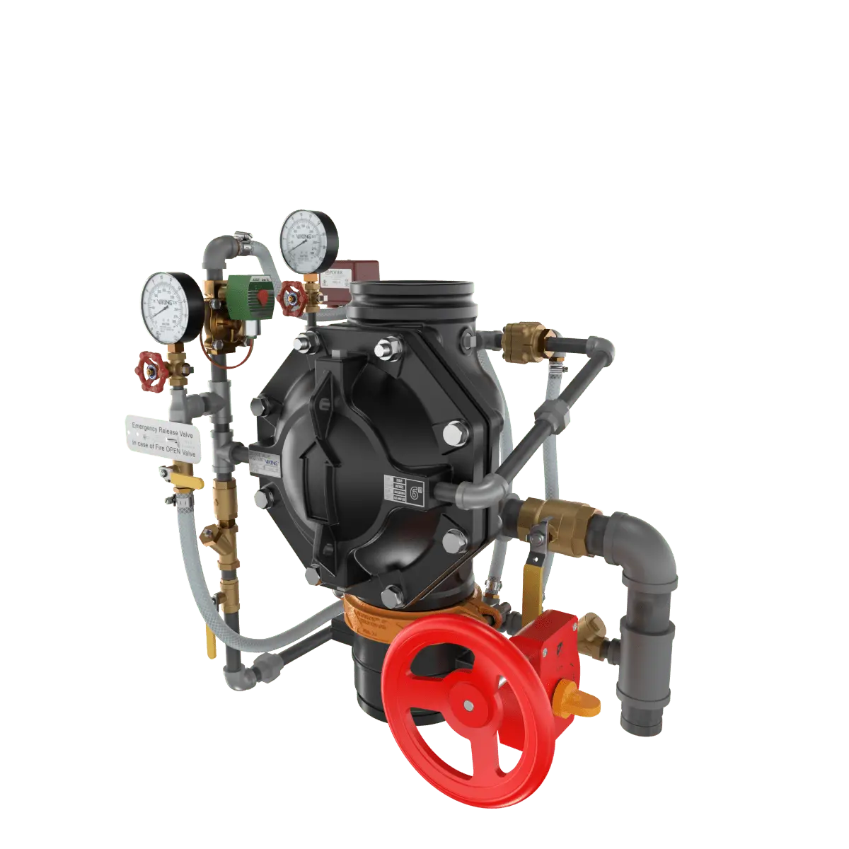VXD PTR Deluge System With Electric Release Pre Trimmed Riser by Fire Protection Parts