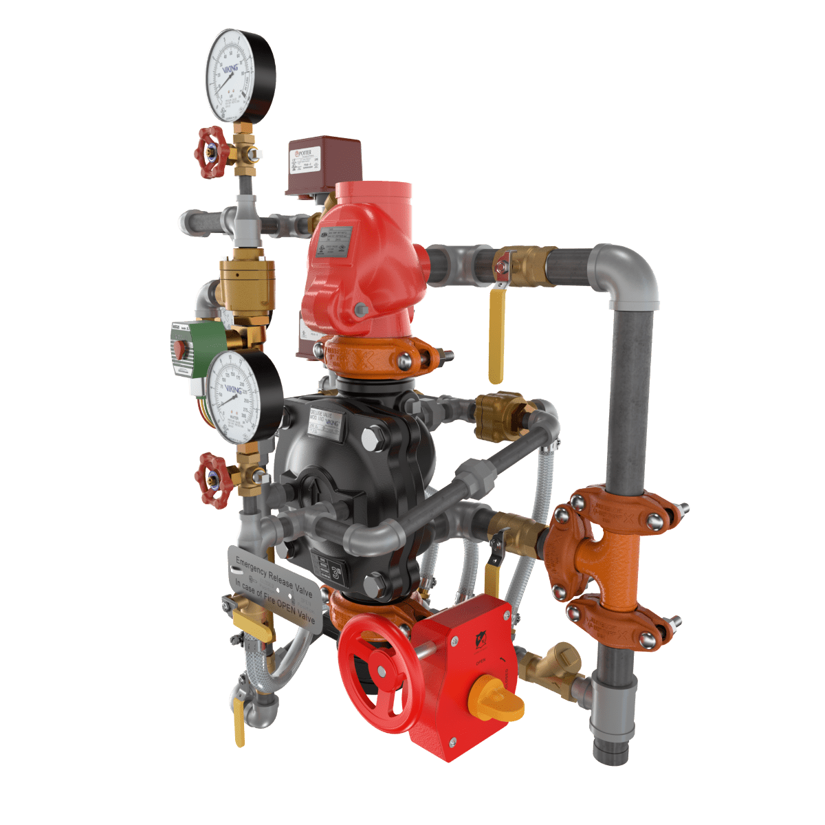 VXD PTR DOUBLE INTERLOCK WITH ELECTRIC/PNEUMATIC RELEASE - Fire Protection Parts