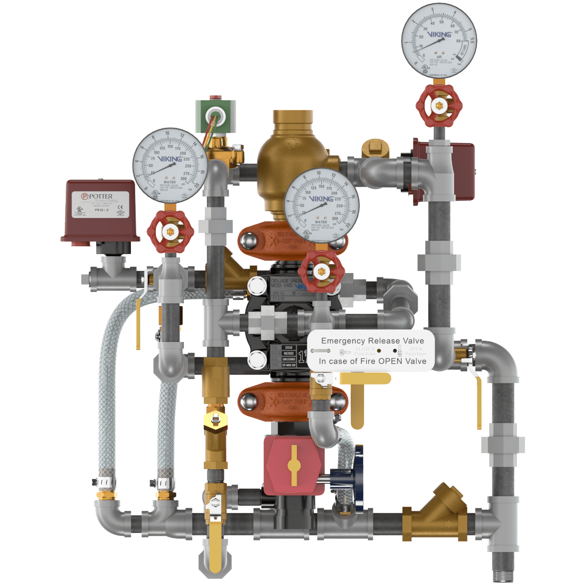 VXD PTR DOUBLE INTERLOCK WITH ELECTRIC/PNEUMATIC RELEASE - Fire Protection Parts