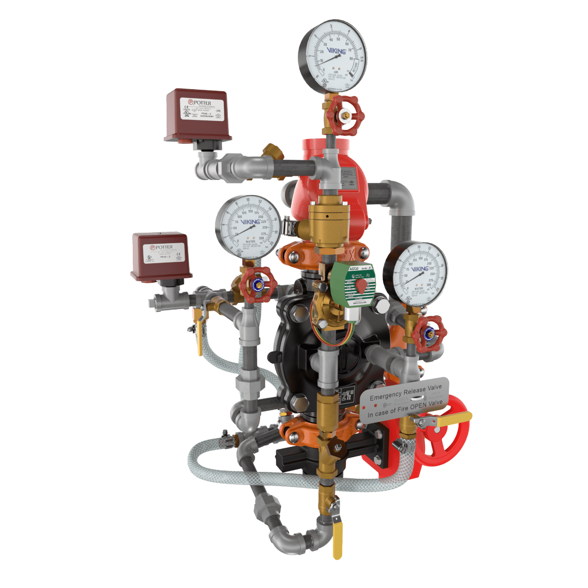 VXD PTR DOUBLE INTERLOCK WITH ELECTRIC/PNEUMATIC RELEASE - Fire Protection Parts