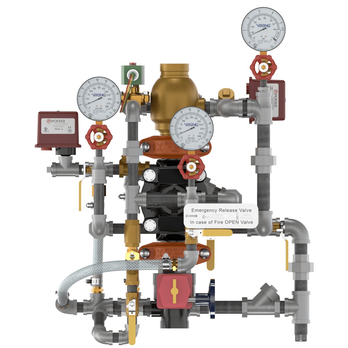 VXD PTR DOUBLE INTERLOCK WITH ELECTRIC/PNEUMATIC RELEASE - Fire Protection Parts