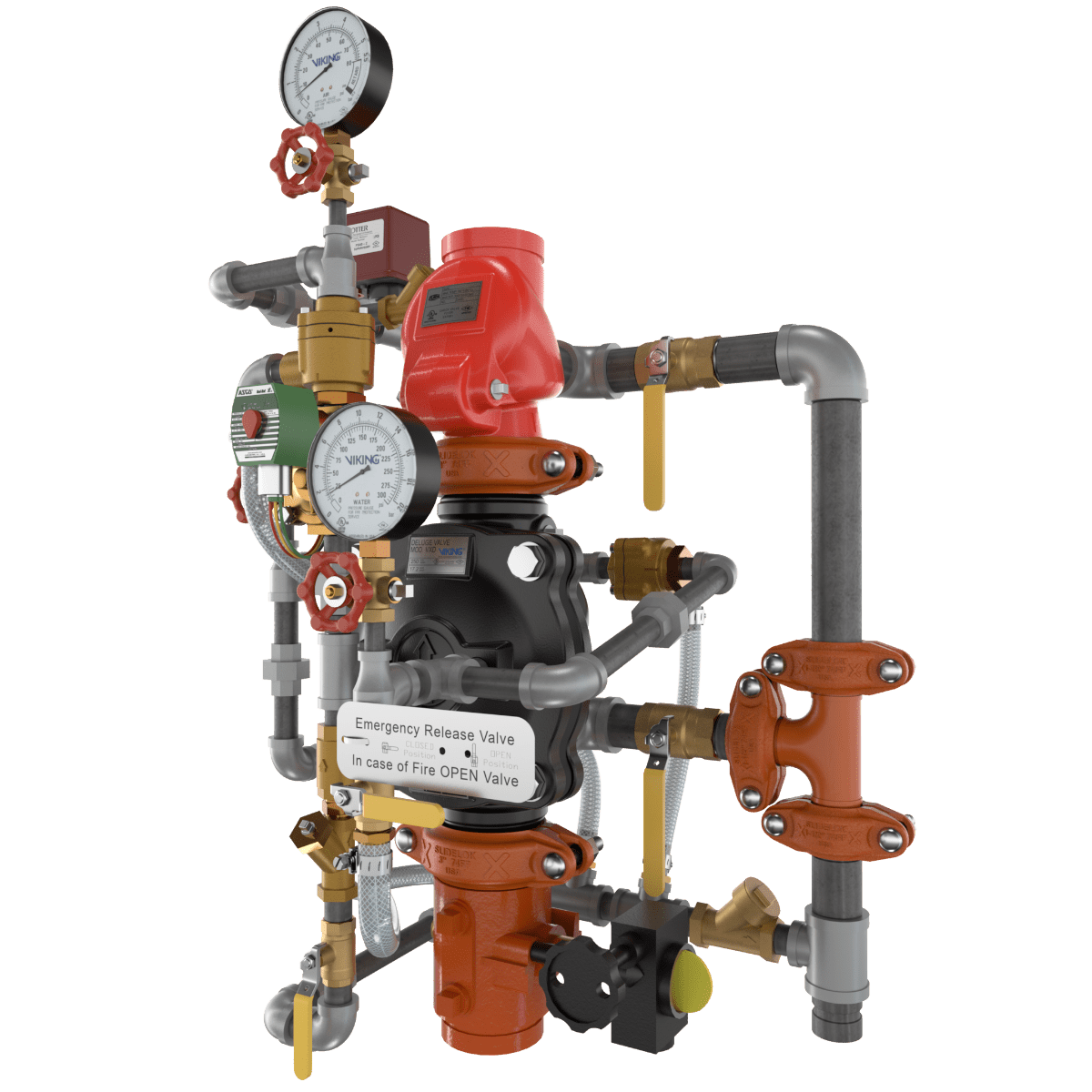 VXD PTR DOUBLE INTERLOCK WITH ELECTRIC/PNEUMATIC RELEASE - Fire Protection Parts