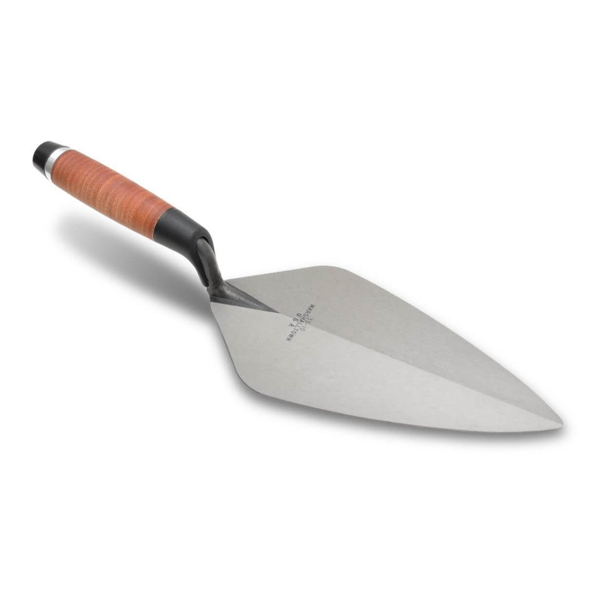 Marshalltown 10326 10" Brick Trowel London Pattern - Leather Handle