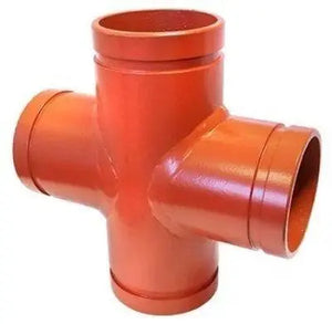 Viking X1 Grooved Cross SWS IMP Durable Connector Grooved Products SPF/Anvil Fire Protection Parts Viking X1 Grooved Cross Connector | Fire Protection - Viking Durable